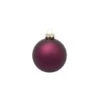 Whitehurst 8ct. 3.25" Matte Glass Ball Ornaments Purple Matte