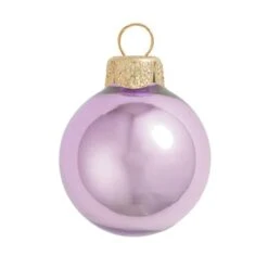 Whitehurst 6ct. 4" Pearl Glass Ball Ornaments Purple Pearl -Northlight Sale Store D385097S 1 1