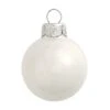 2ct. 6" Shiny Glass Ball Ornaments White Shiny