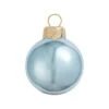 Whitehurst 6ct. 4" Shiny Glass Ball Ornaments Baby Blue Shiny