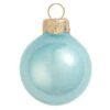Whitehurst 28ct. 2" Pearl Glass Ball Ornaments Baby Blue