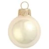 Whitehurst 40ct. 1.5" Pearl Glass Christmas Ornaments Champagne