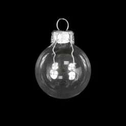 Whitehurst 40ct. 1.5" Clear Glass Ball Ornaments -Northlight Sale Store D385140S 2
