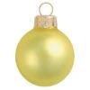 Whitehurst 8ct. 3.25" Matte Glass Ball Ornaments Yellow Matte