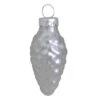 Whitehurst 56ct. 2" Matte Silver Glass Pinecone Ornaments