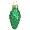 Whitehurst 56ct. 2" Shiny Green Glass Pinecone Ornaments