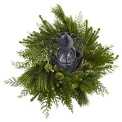 24" Mixed Pine Birdhouse Candelabrum -Northlight Sale Store D387059S 2