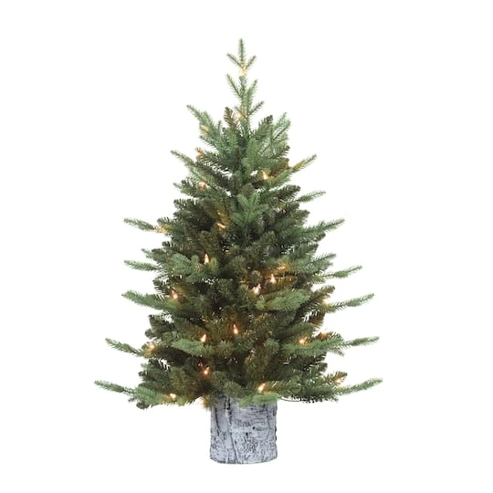 3ft. Pre-LIt Artificial Christmas Tree In Planter, Clear Lights 2 3ft. Pre-LIt Artificial Christmas Tree In Planter, Clear Lights - Image 2