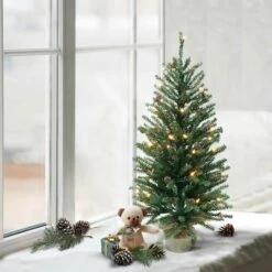 3 Ft. Pre-Lit Fir Artificial Christmas Tree, 50 Lights -Northlight Sale Store D393397S 3