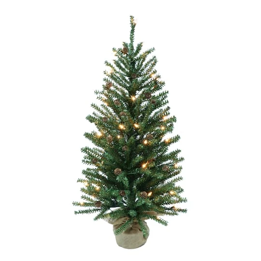 4 Ft. Pre-Lit Fir Artificial Christmas Tree, 100 Lights 1 4 Ft. Pre-Lit Fir Artificial Christmas Tree, 100 Lights