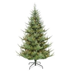 7.5ft. Pre-Lit Hillside Spruce Artificial Christmas Tree, Clear Lights