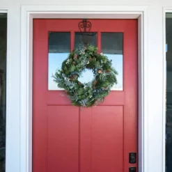 Village Lighting 24" Rustic White Berry Wreath -Northlight Sale Store D403196S 2