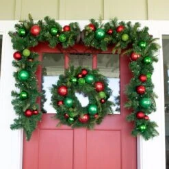 Village Lighting 24" Christmas Cheer Wreath -Northlight Sale Store D403200S 3
