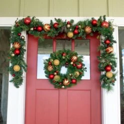 Village Lighting 24" Christmas Classic Wreath -Northlight Sale Store D403204S 4