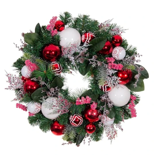 Village Lighting 24" Nordic Wreath 1 Village Lighting 24" Nordic Wreath