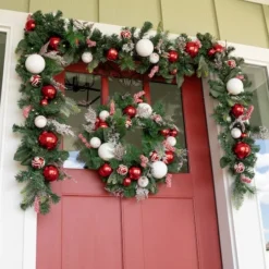 Village Lighting 24" Nordic Wreath 9 Village Lighting 24" Nordic Wreath -Northlight Sale Store D403206S 6