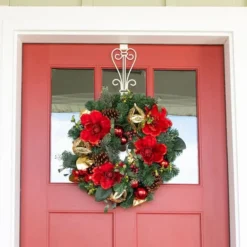Village Lighting 24" Red Magnolia Wreath -Northlight Sale Store D403212S 2