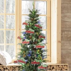 Glitzhome® 6ft. Christmas Red Truck Garland, 2ct. -Northlight Sale Store D445235S 3