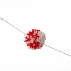 Glitzhome® 6ft. Red & White Fabric Christmas Gnome Garland, 2ct. -Northlight Sale Store D445245S 7