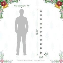 Glitzhome® 6ft. Black & White Plaid Fabric Garland, 2ct. -Northlight Sale Store D445246S 9