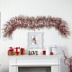 6ft. Red Berry Christmas Garland -Northlight Sale Store D478768S 3