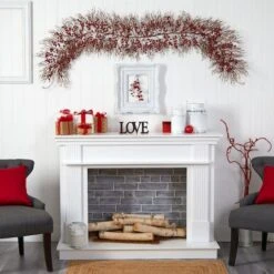 6ft. Red Berry Christmas Garland -Northlight Sale Store D478768S 4