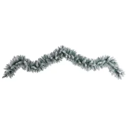9ft. Pre-Lit LED Flocked Artificial Christmas Garland -Northlight Sale Store D478772S 3