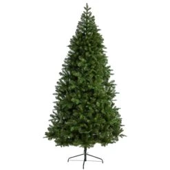 8ft. Pre-Lit Grand Teton Spruce Flat Back Artificial Christmas Tree, Warm White LED Lights -Northlight Sale Store D478798S 3