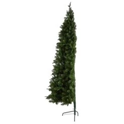 8ft. Pre-Lit Grand Teton Spruce Flat Back Artificial Christmas Tree, Warm White LED Lights -Northlight Sale Store D478798S 4
