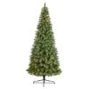 10ft. Pre-Lit Wisconsin Snow Tip Pine Artificial Christmas Tree, Clear LED Lights