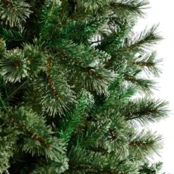 10ft. Pre-Lit Wisconsin Snow Tip Pine Artificial Christmas Tree, Clear LED Lights -Northlight Sale Store D478802S 5
