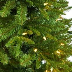 3ft. Pre-Lit Finland Fir Artificial Christmas Tree In Decorative Planter, Warm White Lights -Northlight Sale Store D478817S 4