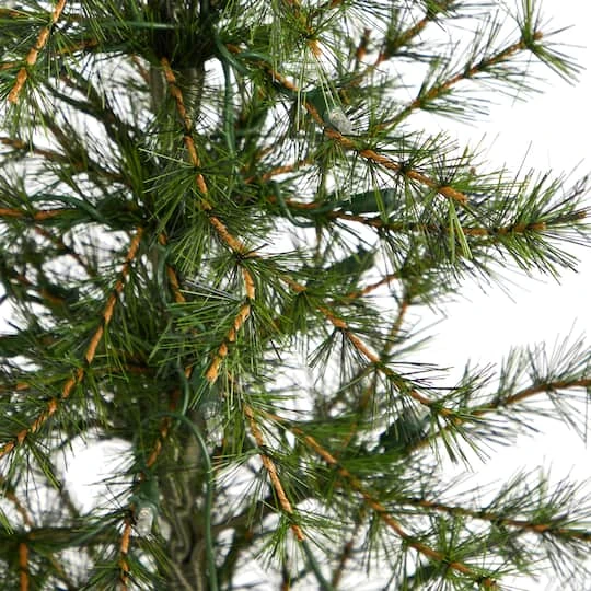 3ft. Pre-Lit Artificial Christmas Tree In Burlap Base, Clear LED Lights 6 3ft. Pre-Lit Artificial Christmas Tree In Burlap Base, Clear LED Lights - Image 6