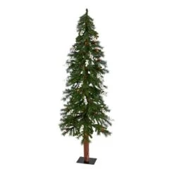 6ft. Pre-Lit Alpine Artificial Christmas Tree, Warm White LED Lights -Northlight Sale Store D478826S 3