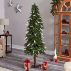 6ft. Pre-Lit Alpine Artificial Christmas Tree, Warm White LED Lights -Northlight Sale Store D478826S 8