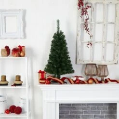 3ft. Pre-Lit Green Artificial Christmas Tree, Warm White LED Lights 21 3ft. Pre-Lit Green Artificial Christmas Tree, Warm White LED Lights -Northlight Sale Store D478854S 10