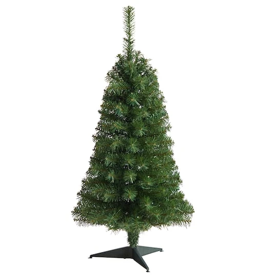 3ft. Pre-Lit Green Artificial Christmas Tree, Warm White LED Lights 4 3ft. Pre-Lit Green Artificial Christmas Tree, Warm White LED Lights - Image 4
