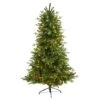 6ft. Pre-Lit Montreal Spruce Artificial Christmas Tree, White LED Lights