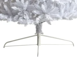 12ft. Pre-Lit Slim White Artificial Christmas Tree, Warm White LED Lights 17 12ft. Pre-Lit Slim White Artificial Christmas Tree, Warm White LED Lights -Northlight Sale Store D478914S 6