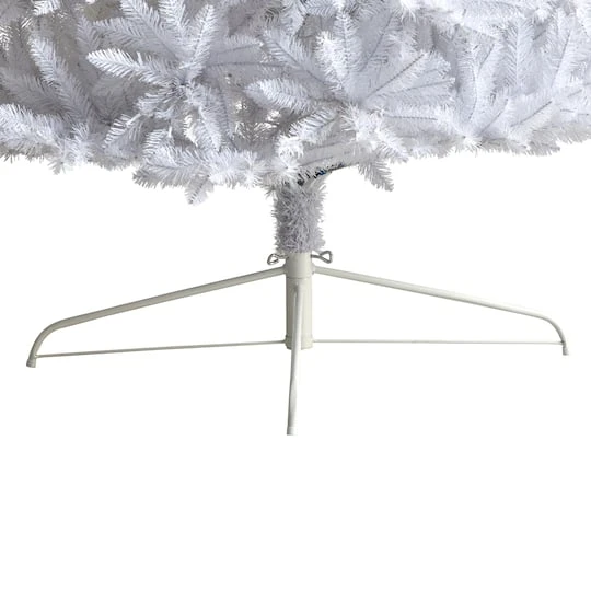 12ft. Pre-Lit Slim White Artificial Christmas Tree, Warm White LED Lights 7 12ft. Pre-Lit Slim White Artificial Christmas Tree, Warm White LED Lights - Image 7