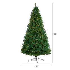 9ft. Pre-Lit Northern Tip Artificial Christmas Tree, Clear LED Lights -Northlight Sale Store D478935S 2