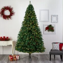 9ft. Pre-Lit Northern Tip Artificial Christmas Tree, Clear LED Lights -Northlight Sale Store D478935S 7