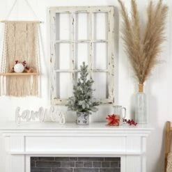 2ft. Pre-Lit Flocked Artificial Christmas Tree In Decorative Birch Bark Planter, LED Lights -Northlight Sale Store D478949S 5