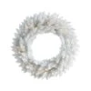 24" Pre-Lit Colorado Spruce Christmas Wreath