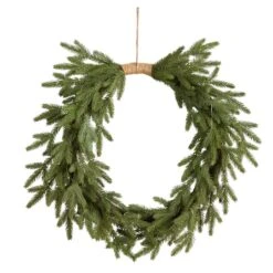 24" Pre-Lit Holiday Christmas Cascading Pine Wreath -Northlight Sale Store D479012S 3