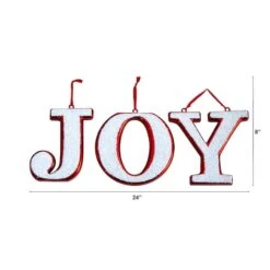 8.5" Joy Holiday Deluxe Shatterproof Ornament Set -Northlight Sale Store D479029S 2