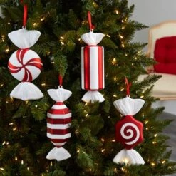 4ct. 12" Shatterproof Jumbo Candy Cane Christmas Ornaments -Northlight Sale Store D479030S 7