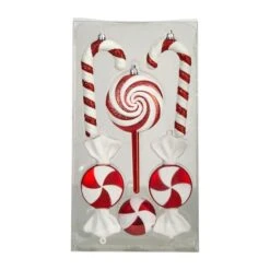 6ct. 7" Shatterproof Christmas Candy Ornaments -Northlight Sale Store D479032S 3