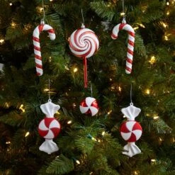 6ct. 7" Shatterproof Christmas Candy Ornaments -Northlight Sale Store D479032S 5