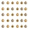 30ct. 2.5" Gold Shatterproof Christmas Ornaments